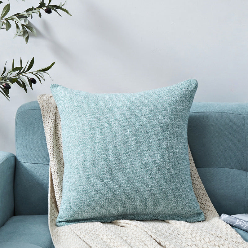 HKM-317395 Chenille Plain Hug Pillowcase for Office and Home - Available in Multiple Sizes