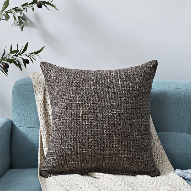 HKM-317395 Chenille Plain Hug Pillowcase for Office and Home - Available in Multiple Sizes