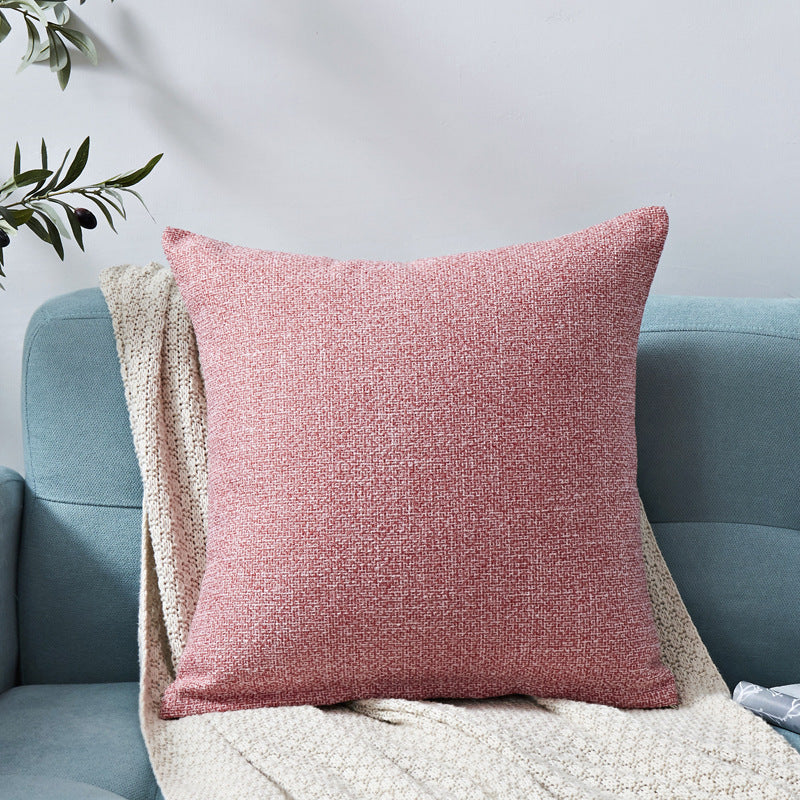 HKM-317395 Chenille Plain Hug Pillowcase for Office and Home - Available in Multiple Sizes