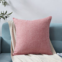 HKM-317395 Chenille Plain Hug Pillowcase for Office and Home - Available in Multiple Sizes