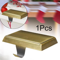 HKM-317395 Heavy Duty Metal Christmas Stocking Holder for Fireplace and Home Decor