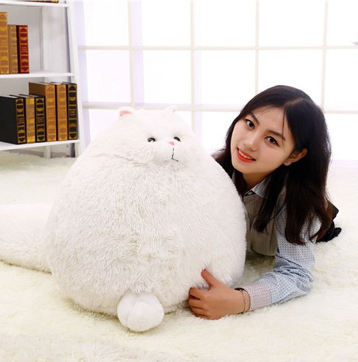 HKM-317651 Cute Persian Cat Plush Stuffed Animal - Soft Cotton, 30/50cm, Unisex, Great for Ages 3+