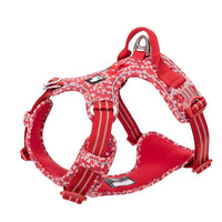 HKM-317779 Floral Pattern Dog Chest Strap with Reflective Nylon and Aluminum Alloy Buckle