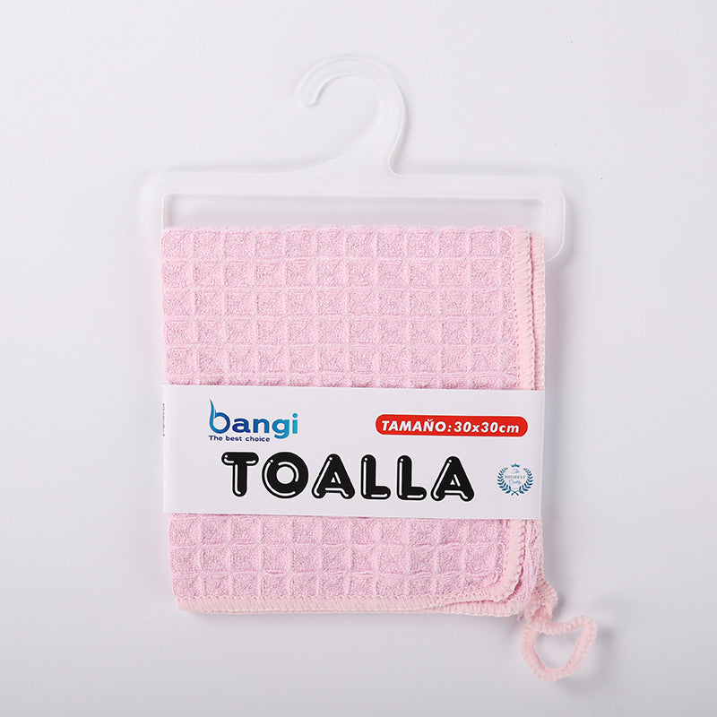 HKM-317843 Ultra-Fine Waffle Microfiber Towel - Soft, Non-Lint Skin-Friendly Fabric in Multiple Colors