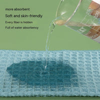 HKM-317843 Ultra-Fine Waffle Microfiber Towel - Soft, Non-Lint Skin-Friendly Fabric in Multiple Colors