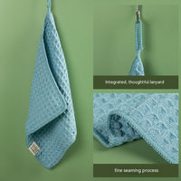 HKM-317843 Ultra-Fine Waffle Microfiber Towel - Soft, Non-Lint Skin-Friendly Fabric in Multiple Colors