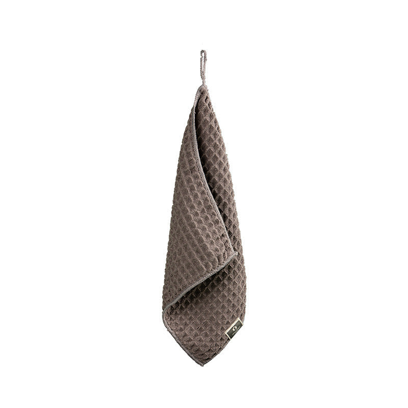 HKM-317843 Ultra-Fine Waffle Microfiber Towel - Soft, Non-Lint Skin-Friendly Fabric in Multiple Colors