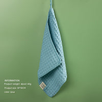 HKM-317843 Ultra-Fine Waffle Microfiber Towel - Soft, Non-Lint Skin-Friendly Fabric in Multiple Colors