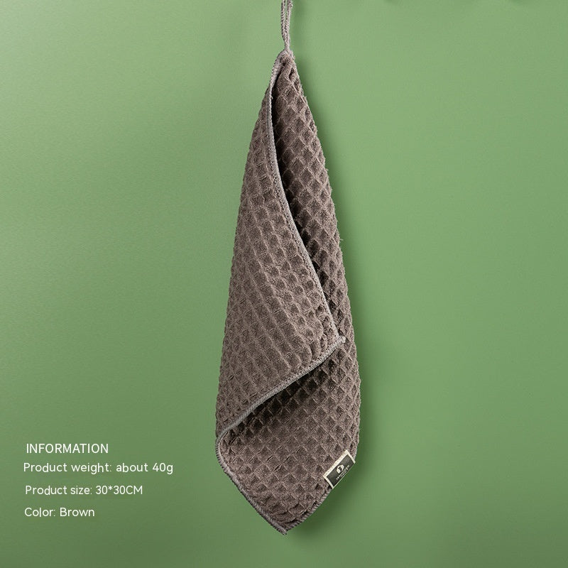 HKM-317843 Ultra-Fine Waffle Microfiber Towel - Soft, Non-Lint Skin-Friendly Fabric in Multiple Colors