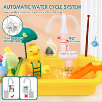 HKM-318099 Electric Kitchen Dishwasher Play Set for Kids - Fun Pretend Play Sink Toy