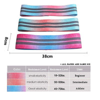 HKM-318099 Gradually Changing Polyester Cotton Yoga Pull Belt for Core Strength and Muscle Development