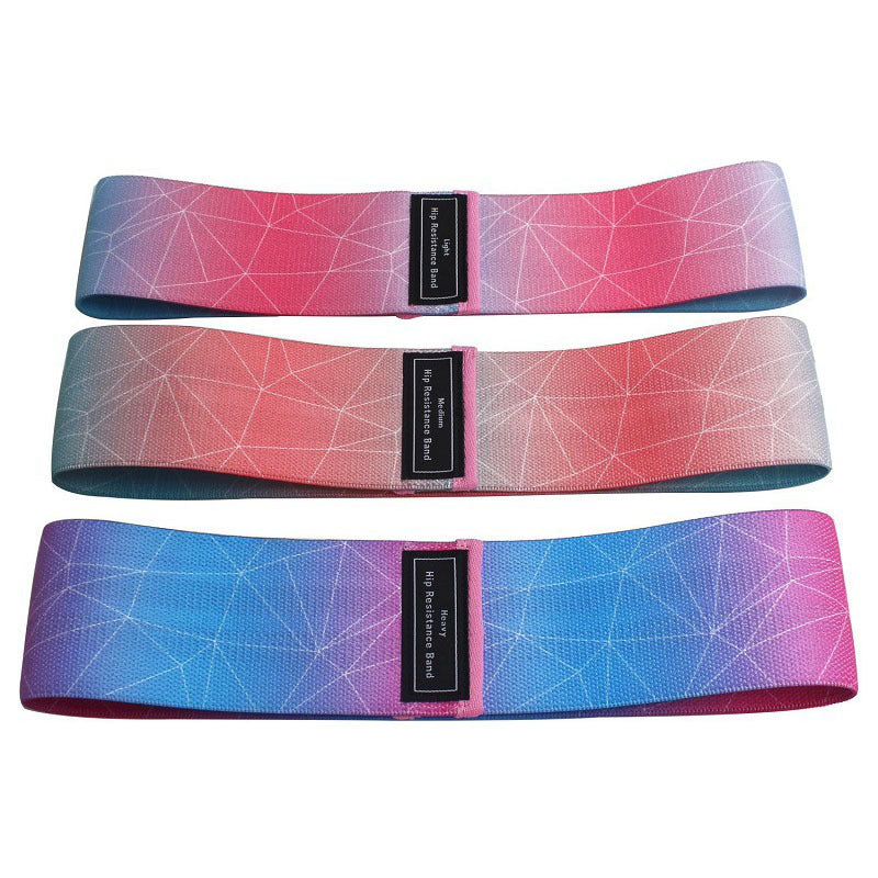 HKM-318099 Gradually Changing Polyester Cotton Yoga Pull Belt for Core Strength and Muscle Development