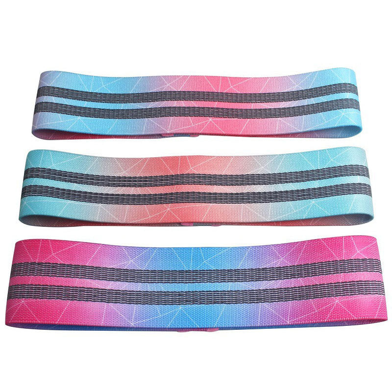 HKM-318099 Gradually Changing Polyester Cotton Yoga Pull Belt for Core Strength and Muscle Development