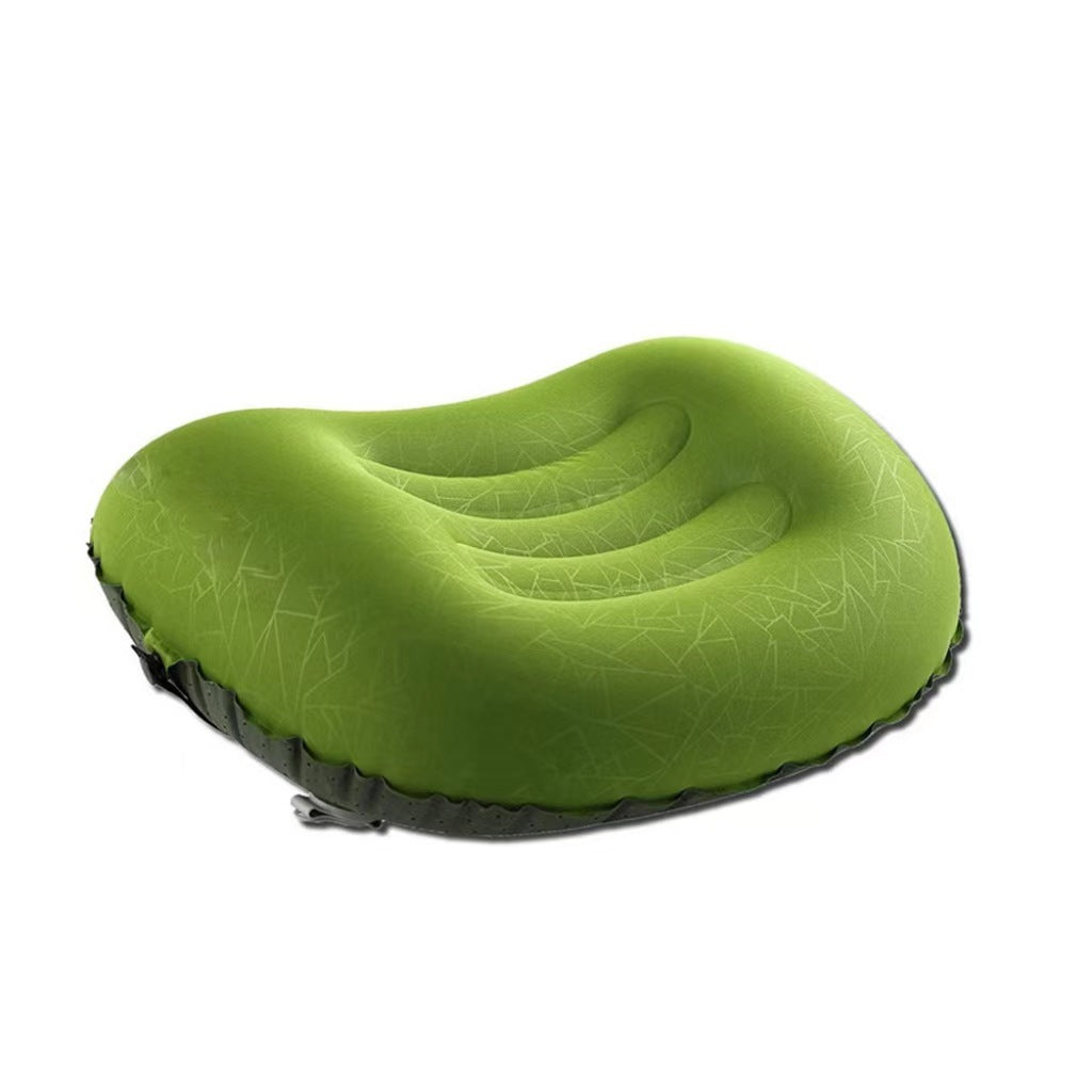 KTX-318099 Portable Inflatable Travel Pillow with Storage Bag - Ideal for Camping and Outdoor Activities