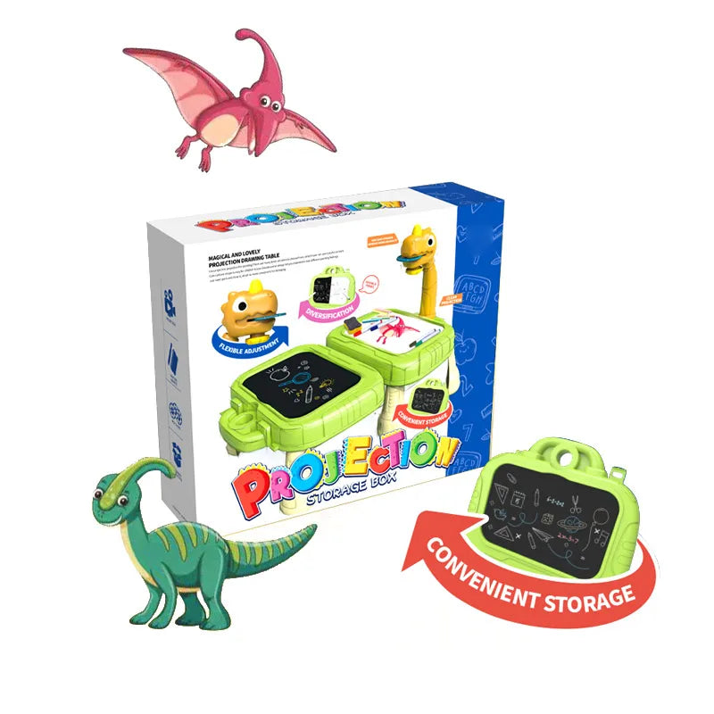 HKM-318227 Educational Drawing and Writing Board Set with Projector for Kids Ages 5-7