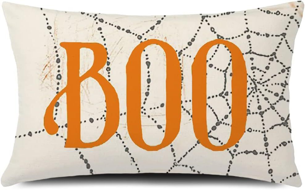 HKM-318227 Halloween Cartoon Pattern Printed Pillowcase for Home Decoration, 30x50cm, Single & Double-Sided Options