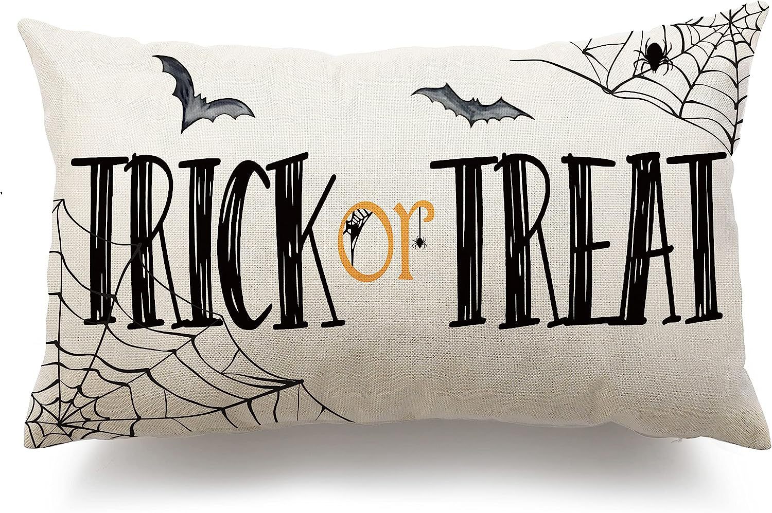 HKM-318227 Halloween Cartoon Pattern Printed Pillowcase for Home Decoration, 30x50cm, Single & Double-Sided Options