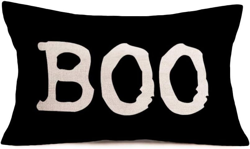 HKM-318227 Halloween Cartoon Pattern Printed Pillowcase for Home Decoration, 30x50cm, Single & Double-Sided Options