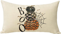 HKM-318227 Halloween Cartoon Pattern Printed Pillowcase for Home Decoration, 30x50cm, Single & Double-Sided Options