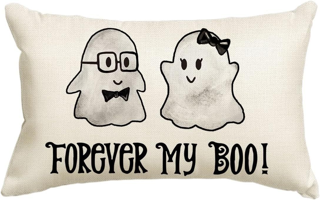 HKM-318227 Halloween Cartoon Pattern Printed Pillowcase for Home Decoration, 30x50cm, Single & Double-Sided Options
