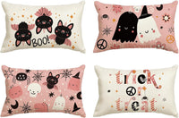 HKM-318227 Halloween Cartoon Pattern Printed Pillowcase for Home Decoration, 30x50cm, Single & Double-Sided Options