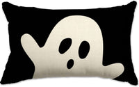 HKM-318227 Halloween Cartoon Pattern Printed Pillowcase for Home Decoration, 30x50cm, Single & Double-Sided Options
