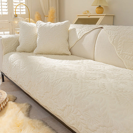 HKM-318227 Modern Minimalist Nordic Winter Plush Sofa Cushion - Multiple Sizes & Colors Available