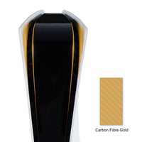 HKM-318291 PS5 LED Light Bar Carbon Fiber Sticker - PVC Material, 0.2mm Thickness, Pink/Red/Gold/Blue