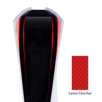 HKM-318291 PS5 LED Light Bar Carbon Fiber Sticker - PVC Material, 0.2mm Thickness, Pink/Red/Gold/Blue