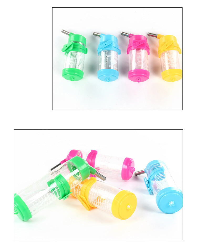 HKM-318291 Small Pet Water Bottle for Hamsters, Rabbits, and Guinea Pigs - 80ML, 125ML, 250ML Options Available