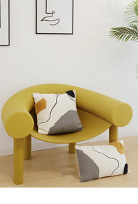 HKM-318355 Nordic Abstract Line Tufted Cushion Pillow - Cotton Down Filling, Square Design