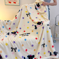 HKM-318419 Soft Milk Fiber Berber Fleece Blanket for Autumn & Winter - Multi-Functional Thermal Cover in Various Patterns and Sizes
