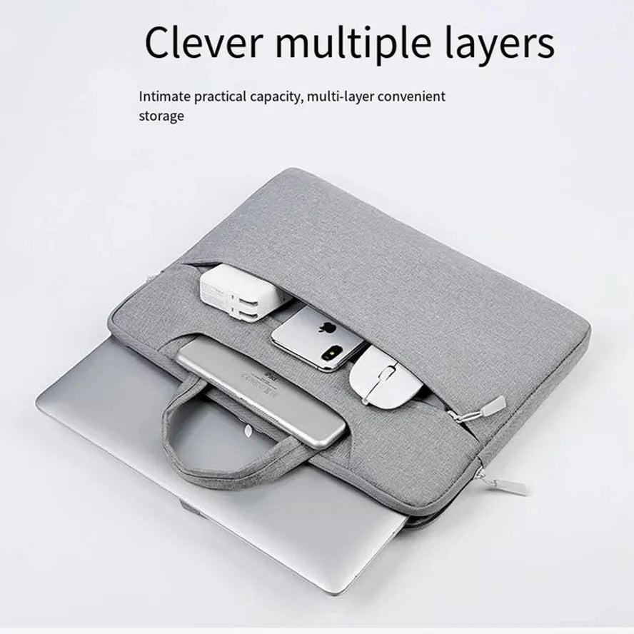 KTX-318483 Waterproof Sling Crossbody Briefcase for Laptops and Notebooks with Protective Sleeve Cover