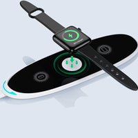 HKM-318611 Three-in-One Wireless Charger for Smartphones, Smartwatches, and Headsets - Model KL-O152