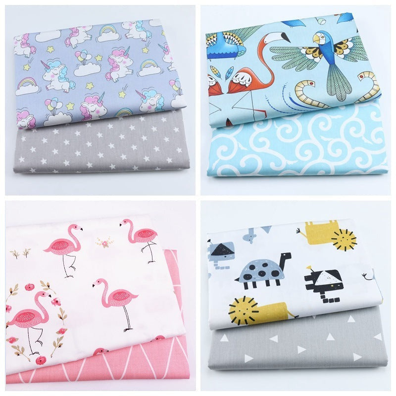 HKM-318739 Digital Print Cotton Fabric Set for Bedding, Curtains and Home Decor, 100% Cotton, 160cm Wide