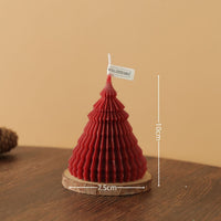 HKM-318867 Elegant Christmas Red Aromatherapy Candle - Handmade Soy Wax Decoration for a Festive Atmosphere