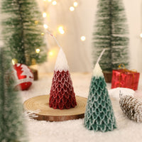 HKM-318867 Elegant Christmas Red Aromatherapy Candle - Handmade Soy Wax Decoration for a Festive Atmosphere