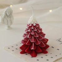 HKM-318867 Elegant Christmas Red Aromatherapy Candle - Handmade Soy Wax Decoration for a Festive Atmosphere