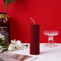 HKM-318867 Elegant Christmas Red Aromatherapy Candle - Handmade Soy Wax Decoration for a Festive Atmosphere