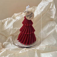 HKM-318867 Elegant Christmas Red Aromatherapy Candle - Handmade Soy Wax Decoration for a Festive Atmosphere