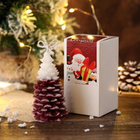 HKM-318867 Elegant Christmas Red Aromatherapy Candle - Handmade Soy Wax Decoration for a Festive Atmosphere