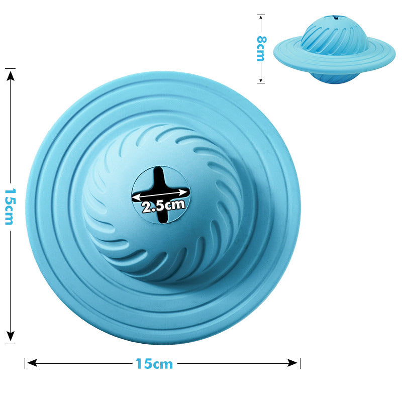 HKM-318867 Multi-Function Natural Rubber Dog Leaking Device & Flying Disk for Medium to Large Dogs
