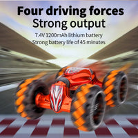 HKM-318995 Gesture Sensor Remote Control Drift Car with Flash Light Show - 2.4G Big Wheel Stunt Toy for Ages 5 and Up