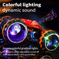 HKM-318995 Gesture Sensor Remote Control Drift Car with Flash Light Show - 2.4G Big Wheel Stunt Toy for Ages 5 and Up