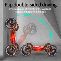 HKM-318995 Gesture Sensor Remote Control Drift Car with Flash Light Show - 2.4G Big Wheel Stunt Toy for Ages 5 and Up