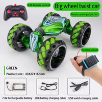 HKM-318995 Gesture Sensor Remote Control Drift Car with Flash Light Show - 2.4G Big Wheel Stunt Toy for Ages 5 and Up
