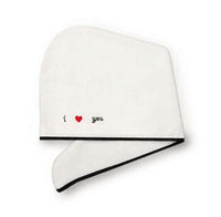 HKM-318995 Soft Coral Fleece Embroidered Hair Dryer Cap for Effortless Drying and Comfortable Use