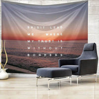 HKM-319123 Paradise-Inspired Printed Tapestry - 100% Polyester Wall Art