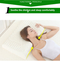 HKM-319251 Natural Latex Adult Pillow - Baby Shaped, White, Dimensions 50x30x7-9cm, 60x40x10-12cm, 60x37x11-13cm