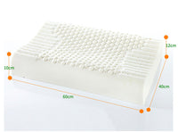 HKM-319251 Natural Latex Adult Pillow - Baby Shaped, White, Dimensions 50x30x7-9cm, 60x40x10-12cm, 60x37x11-13cm